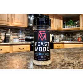 NEW! Farmhouse Ranch - Feast Mode Flavors - Low Sodium , No MSG , All Natural , Meal Prep Seasoning , Savory , Vinegar , Buffalo