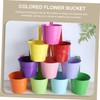Mipcase 4pcs Detachable Iron Hanging Flowerpot Space Saving Decorative Plant