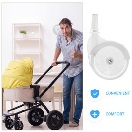 DOITOOL Baby Universal Replacement Wheels: Plastic Stroller Walker Wheels Replacement ， Stroller Parts for Casters, Walker Accessories 4PCS