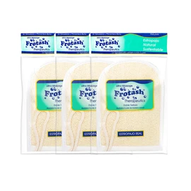 Frotash Estropajo Loofah Exfoliante Afelpado Manopla para Baño 3 Piezas