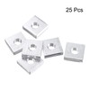 sourcing map Square Nuts, M6x14mmx4mm Zinc-Plated Metric Coarse Thread Assortment