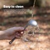 Boundless Voyage Titanium Ladle Deep Soup Spoon, Stirring & Serving
