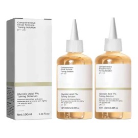 Pack de 2 Tónicos Faciales QPASRLAL con Ácido Glicólico al 7% para Noche 100 mL