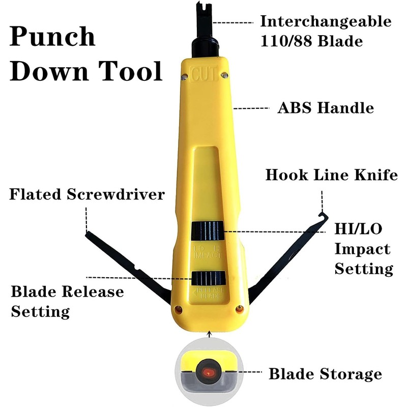Gaobige Network Tool kit, Pass Through RJ45 Crimp Tool kit,