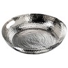 MyGift 14 Inch Deluxe Decorative Dish Tray Centerpiece Base, Silver