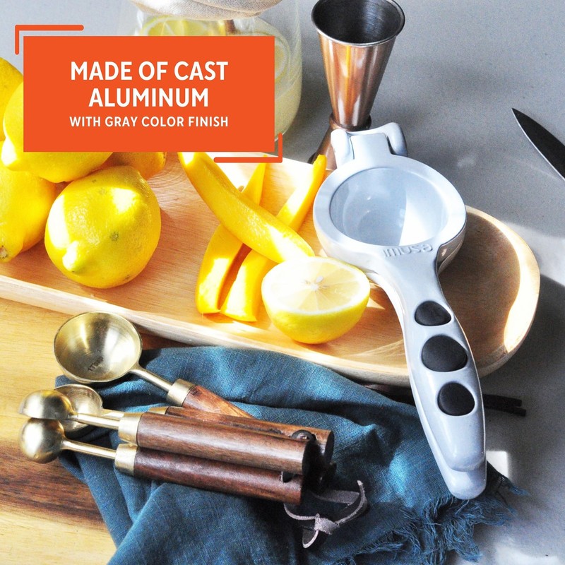 Imusa USA, Grey Lemon/Lime Squeezer, One Size, Silver (J100-00290)