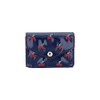FLOWERING GWT0002-NV Flower Ring Mini Wallet Cherry Navy
