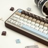 JOLINTAL 130 Keys Otter Coffee Theme Keycaps, Customized PBT Keycaps