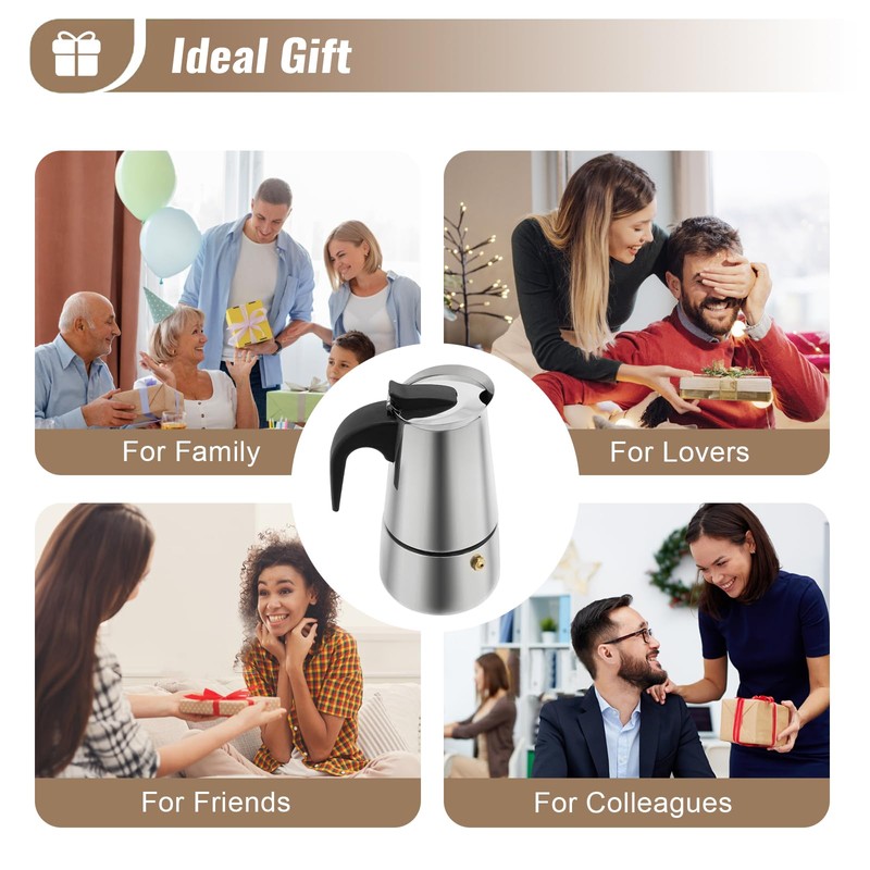 Stainless Steel Coffee Machine Maker Electric Espresso Coffee Maker Electric