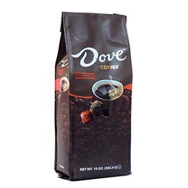 Ground Coffee, Medium Roast, Dove Dark Chocolate Flavored 10oz Bag