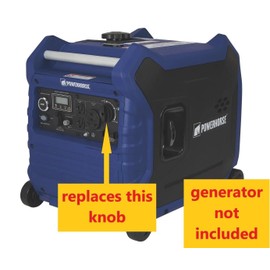 Replacement Knob Switch Run Choke for Powerhorse 4500i - 4500 Surge Watts, 3500 Rated Watts Inverter Generator - new, 3d printed part