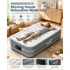 Air Mattress Twin with Built-in Pump, 18" Height, Up to