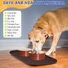SMILOOL Silicone Pet Feeding Mat with Raised Edge for Food