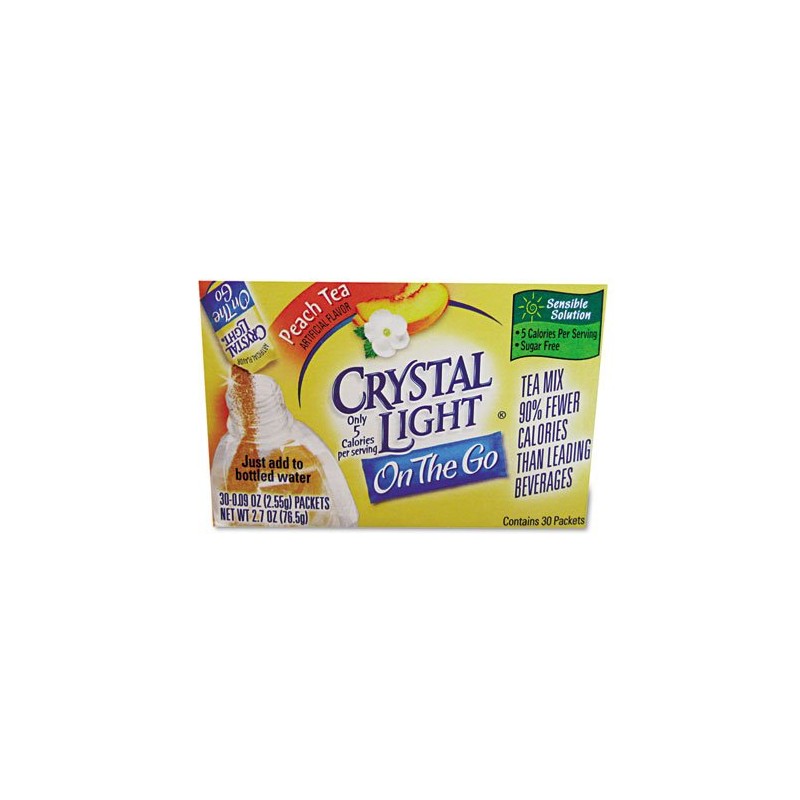 Flavored Drink Mix, Peach Tea, 30 .09oz Packets/Box
