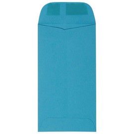 JAM PAPER #7 Coin Business Colored Envelopes - 3 1/2 x 6 1/2 - Blue Recycled - 25/Pack