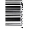 1 Sheet - Barcode Barcode Black Sticker Motorsport Motocross Car