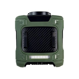 Flylin Waist Fan, 10000mAh Rechargeable Portable Waist Clip Fan with LED Flashlight, 3 Speeds Adjustment Cooling Neck Fan for Outdoor/Farming/Fishing/Camping/Traveling (Green)