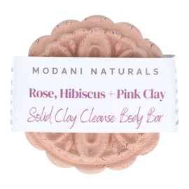 Modani Naturals Cleanse Body Bar - Rose, Hibiscus & Pink Clay (approx 90g)