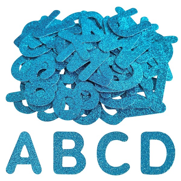 SYLVASS 72Pcs Glitter Iron-on Letters and Numbers Patches, Alphabet A-Z,