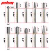 Tungsten Carbide Burr Set 1/4" Shank 10PC Double Cut Rotary