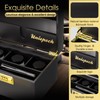 Uniepoch Large Black Bamboo Stash Box with Combo Lock &