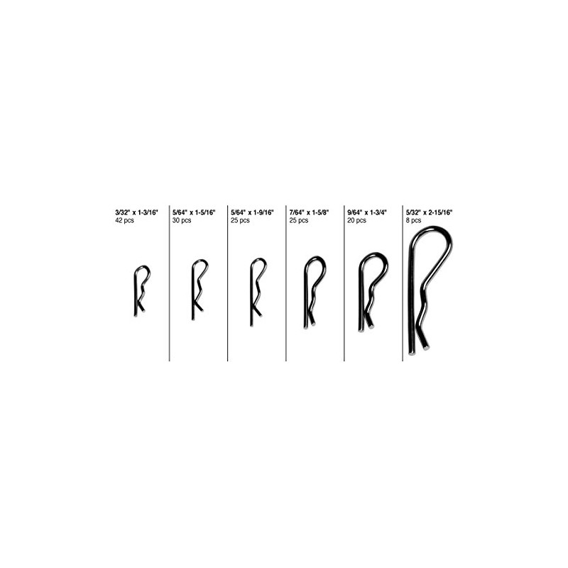 Performance Tool W5210 Hair Pin Assortment Kit, 150 Piece |