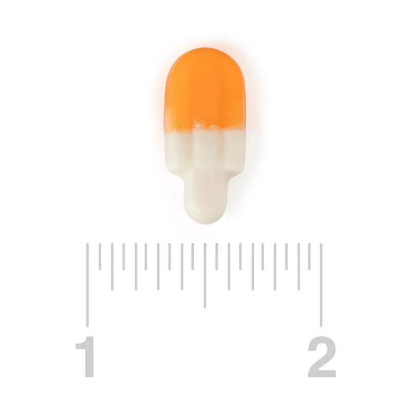 Bayside Candy Orange & Cream Popsicle Gummies – 3D Orange