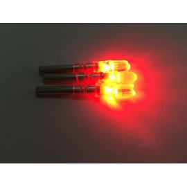 jiexi fashion Compound Bow Arrow Nocks Lighted Led Arrow Nocks for Inside Diameter Pack of 6 (red)