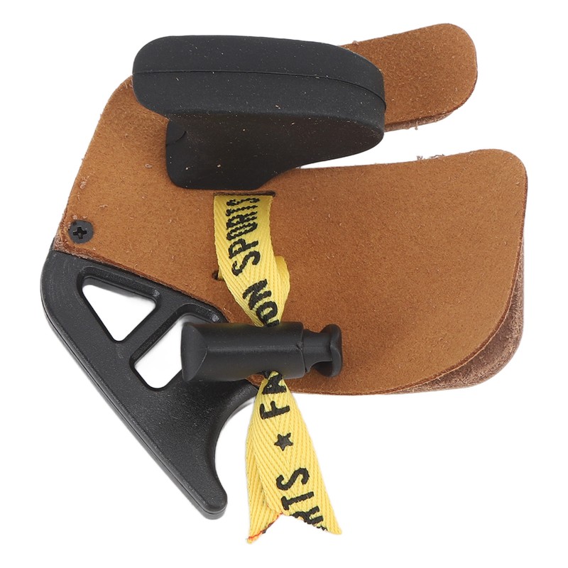 Double PU Leather Archery Finger Tab Archery Finger Guard Fingers