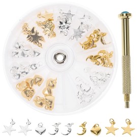FOMIYES 1 Set Nagel-Anhänger, praktisches Bohrwerkzeug, schöne Maniküre, DIY, Anhänger, Nail Art, Zubehör