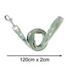 YöL 120cm Lead & Pet Collar With Green Dog Print