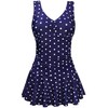 AONTUS Plus Size Bathing Suits Polka Dot Swimsuits for Women