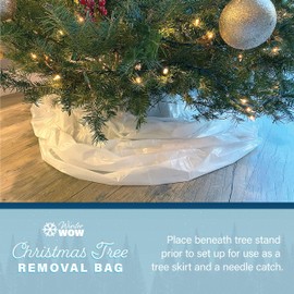 WinterWow Plastic Disposable Christmas Tree Bag for Storage, Removal and Disposal