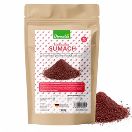 Biomatea Turkish Sumac - 100 g Sumak Premium Spice - Intensely Aromatic & Natural - Versatile - Vegan & No Additives - Bottled in Germany