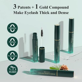 BREYLEE Eyelash Growth Serum, Eyelash Serum for Eyelash Growth Lash Growth Serum, Lash Serum, Eyelash Conditioner, Lash Boost Serum for Longer, Fuller Thicker Lashes & Eyebrows, 3 ml / 0.1 Fl. oz