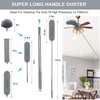 Ceiling Fan Duster with Extension Pole, Cobweb Brush and &