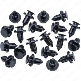 Rexka 20 pcs Front Fender Bumper Engine Cover Push Type Clips for Honda Mitsubishi MR200300 Lancer, Outlander,Eclipse, Eclipse Cross, Galant, Mirage, Montero, Montero Sport, Outlander Sport