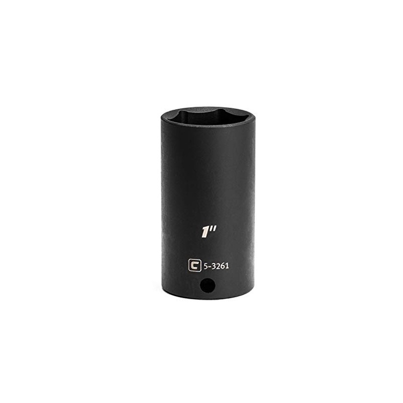 Capri Tools Deep Impact Socket, 3/8-Inch Drive, 6-Point, SAE (1-Inch)