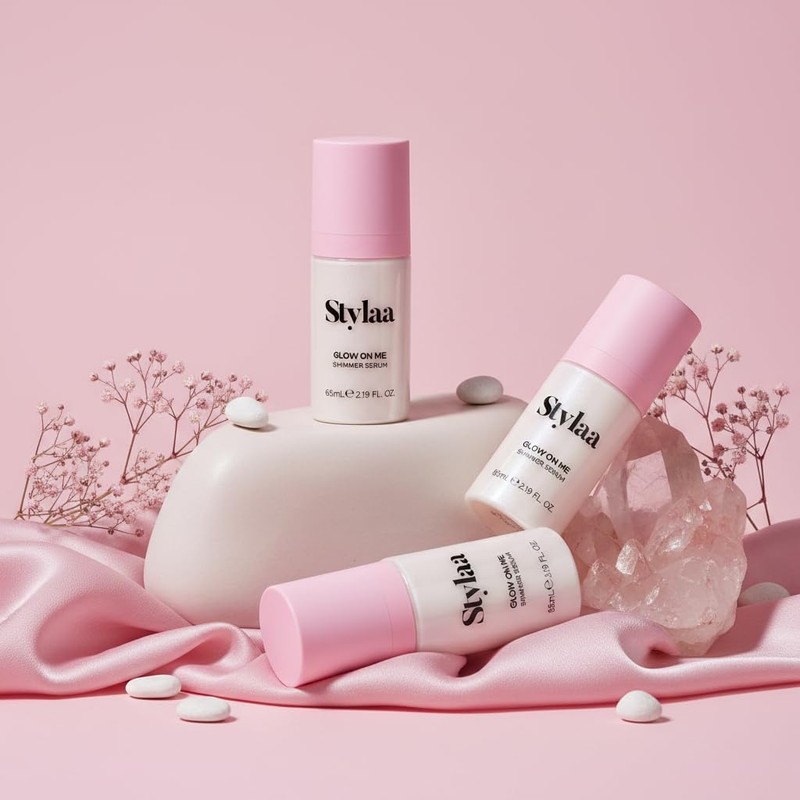 Stylaa Glow On Me Shimmer Gloss, Anti Frizz Shine Serum