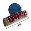NESSASTORES - Blue Sage + Red Rose Petals Smudge Incense