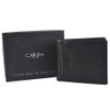 Mens Fine Grain Leather Bi-Fold Wallet by OLLY's; Jack Collection
