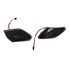 hilopexi LED Side Marker Light Fit for Jeep Wrangler JL & Gladiator JT 2018 2019 2020 2021 2022 2023 2024 Smoked Lens Fender Flare Light corner signal indicator Lamp Accessories Plug & Play…