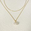 SHERLOVE Pearl Necklace for Women, 14K Gold Plated Layered Pearl