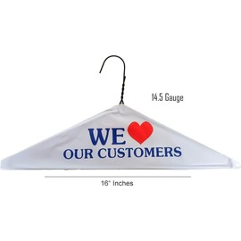 Royal Dry Clean Gold Caped Clothing Hangers, 16" Wide Shoulder, Heavy Duty, Pack of 15