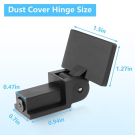 Sxkxm Dust Cover Hinge Compatible with Audio Technica Models AT-PL120, AT-LP120-USB, AT-LP60X, at-LP5. Also Fit for Sony Models PS-HX500, Dual CS 429, Turntable Dust Cover Hinge Replacement Part (1)