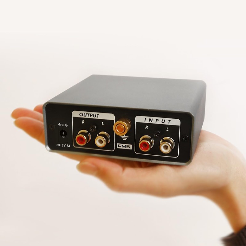 MANAYO Adjustable Gain Phono Preamp for MM Turntables, Professional Mini