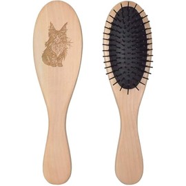 'Maine Longhair Cat' Wooden Hairbrush (HA00047098)