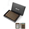 kinzd Slim Wallet with Money Clip RFID Blocking Minimalist Bifold