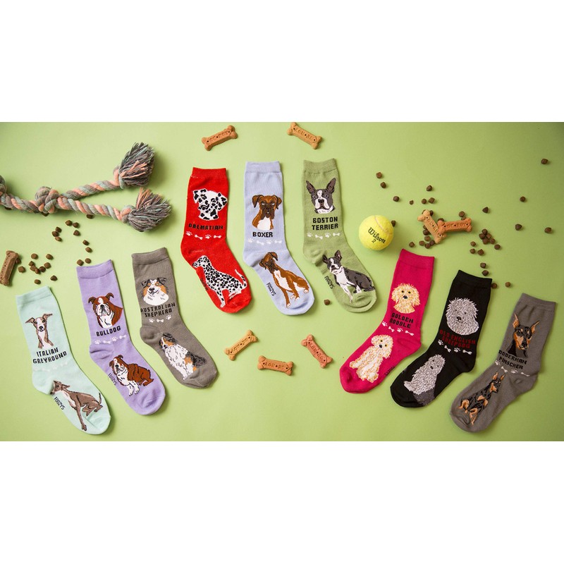 Foozys Unisex Crew Socks | Canine/Dog Collection | Goldendoodle