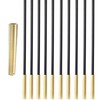 Langdoly 5/8" Round Iron Baluster Brass Base Shoes with Set